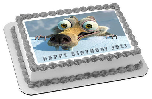 Ice Age 5 C Collision Course Edible Birthday Cake Topper OR Cupcake Topper, Decor - Edible Prints On Cake (Edible Cake &Cupcake Topper)