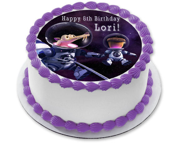 Ice Age 5 Collision Course Edible Birthday Cake Topper OR Cupcake Topper, Decor - Edible Prints On Cake (Edible Cake &Cupcake Topper)