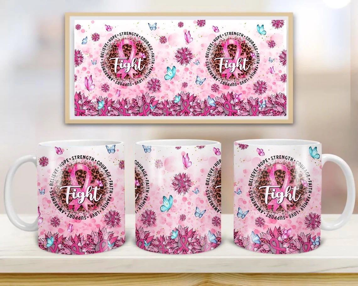 In October wear pink and watch football Mug, Birthday Gift, Custom Mug Gift for Mom, Anniversary Gift for Her/Him, Valentine's day gifts