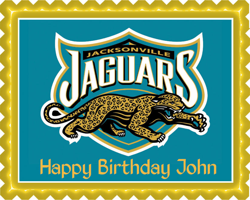 Jacksonville Jaguars - Edible Cake Topper OR Cupcake Topper, Decor