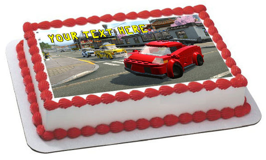Lego City - Edible Cake Topper OR Cupcake Topper, Decor