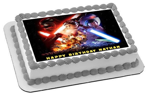Lego Star Wars (Nr4) - Edible Cake Topper OR Cupcake Topper