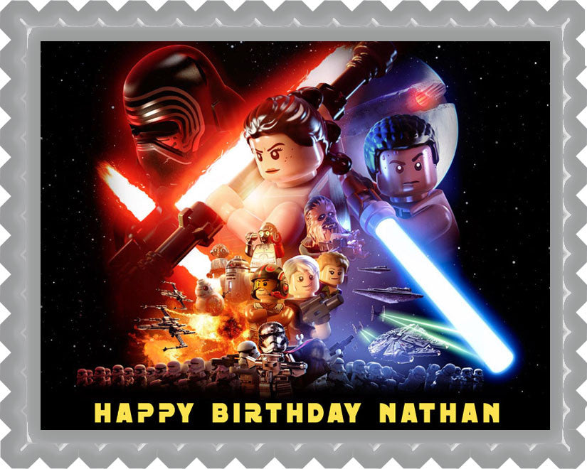 Lego Star Wars (Nr4) - Edible Cake Topper OR Cupcake Topper