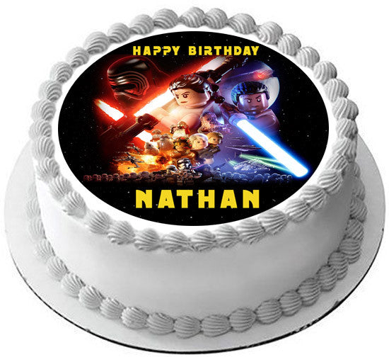 Lego Star Wars (Nr4) - Edible Cake Topper OR Cupcake Topper