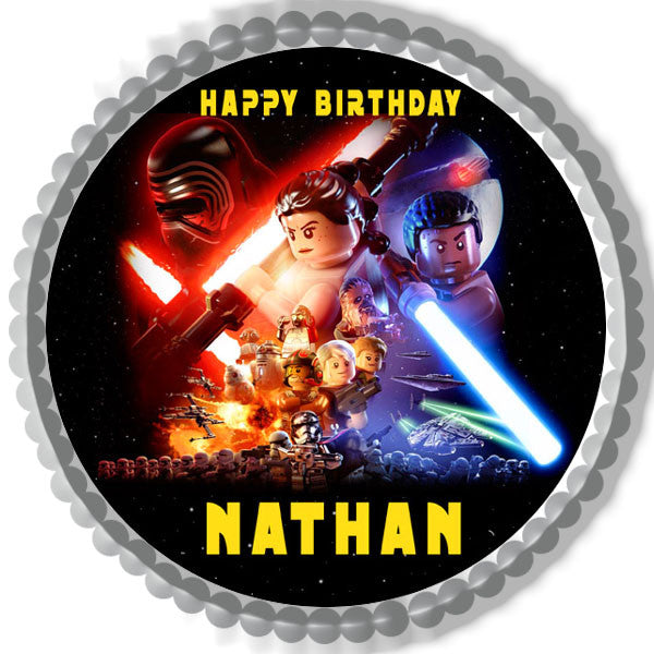 Lego Star Wars (Nr4) - Edible Cake Topper OR Cupcake Topper