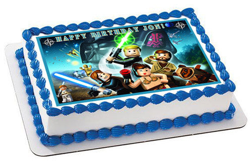 Lego Star Wars (Nr6) - Edible Cake Topper OR Cupcake Topper, Decor