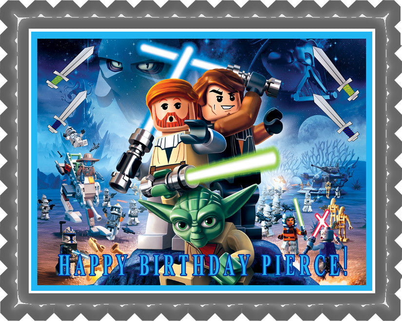 Lego Star Wars - Edible Cake Topper OR Cupcake Topper