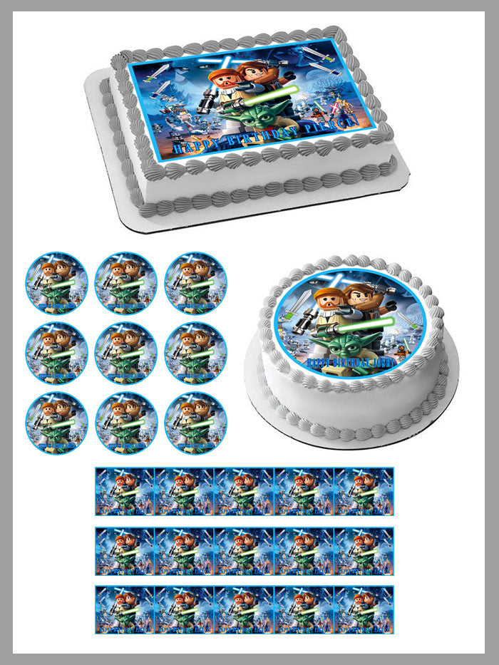Lego Star Wars - Edible Cake Topper OR Cupcake Topper