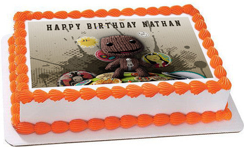 Little Big Planet Edible Birthday Cake Topper OR Cupcake Topper, Decor - Edible Prints On Cake (Edible Cake &Cupcake Topper)