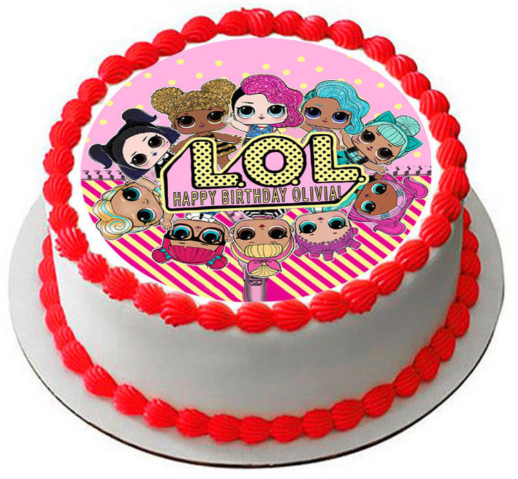 Lol Suprise Dolls (Nr3) - Edible Cake Topper, Cupcake Toppers, Strips