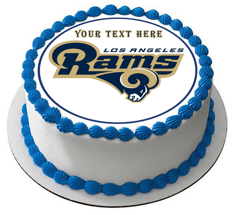 Los Angeles Rams - Edible Cake Topper, Cupcake Toppers, Strips