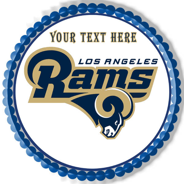 Los Angeles Rams - Edible Cake Topper, Cupcake Toppers, Strips