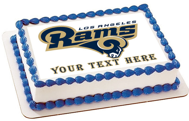 Los Angeles Rams - Edible Cake Topper, Cupcake Toppers, Strips