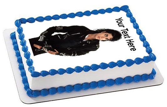 Michael Jackson - Edible Cake Topper, Cupcake Toppers, Strips