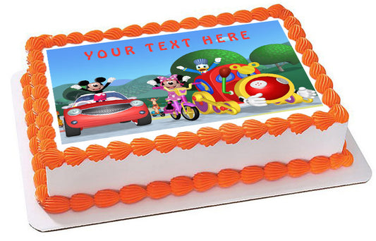 Mickey Mouse Clubhouse - Edible Cake Topper OR Cupcake Topper, Decor