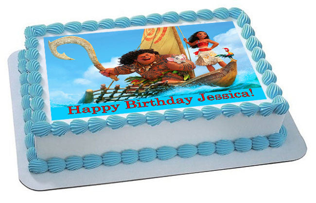 Moana (Nr2) - Edible Cake Topper OR Cupcake Topper, Decor