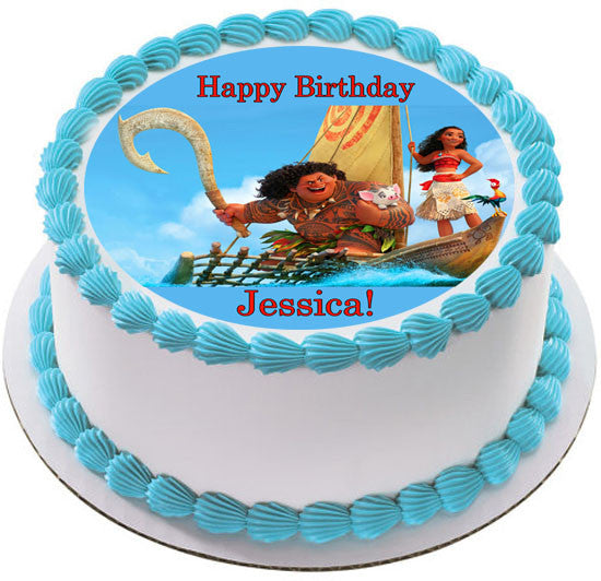 Moana (Nr2) - Edible Cake Topper OR Cupcake Topper, Decor
