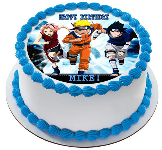 NARUTO (Nr3) - Edible Cake Topper OR Cupcake Topper, Decor