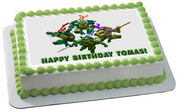 Ninja Turtles - Edible Cake Topper OR Cupcake Topper, Decor