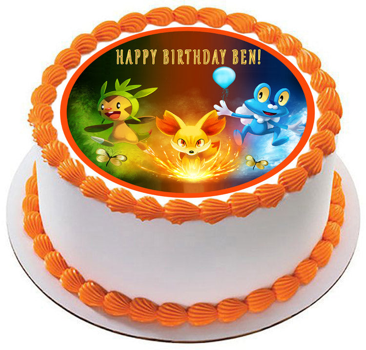 Pokemon - Edible Cake Topper OR Cupcake Topper, Decor