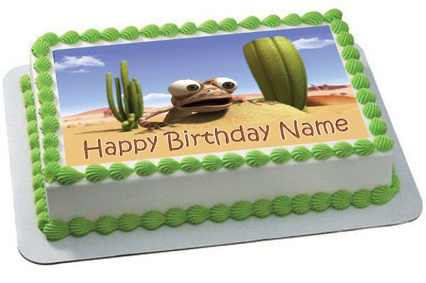 Oscar Oasis - Edible Birthday Cake Topper OR Cupcake Topper, Decor