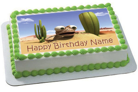 Oscar Oasis - Edible Birthday Cake Topper OR Cupcake Topper, Decor