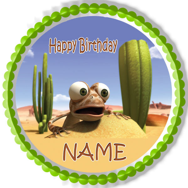 Oscar Oasis - Edible Birthday Cake Topper OR Cupcake Topper, Decor