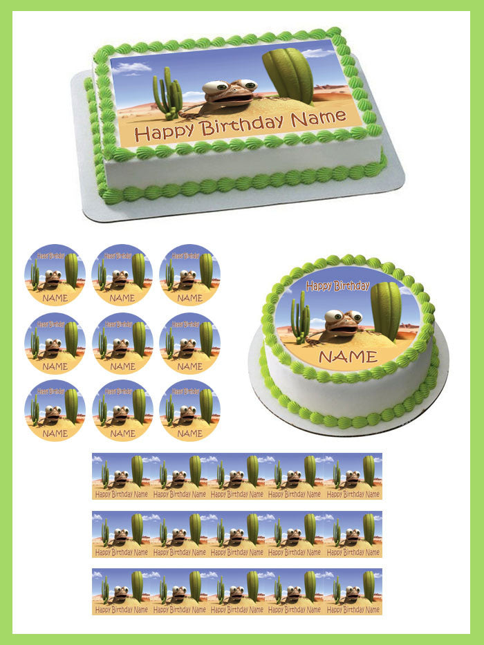 Oscar Oasis - Edible Birthday Cake Topper OR Cupcake Topper, Decor