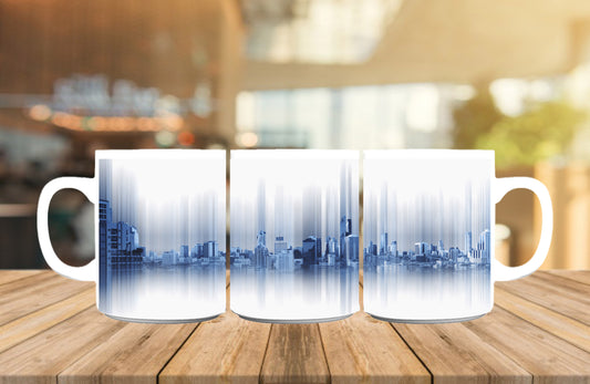 Panoramic City Mug, Birthday Gift, Custom Mug Gift for Mom, Anniversary Gift for Her/Him, Valentine's day gifts