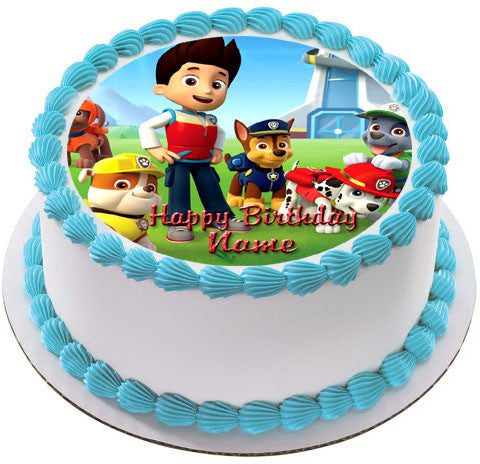 Paw Patrol Nr2 Edible Cake Topper OR Cupcake Topper Decor EPOC PRINT