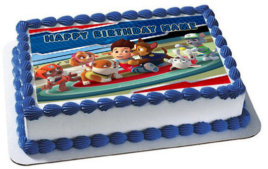 Paw Patrol HERO - Edible Cake Topper OR Cupcake Topper, Decor