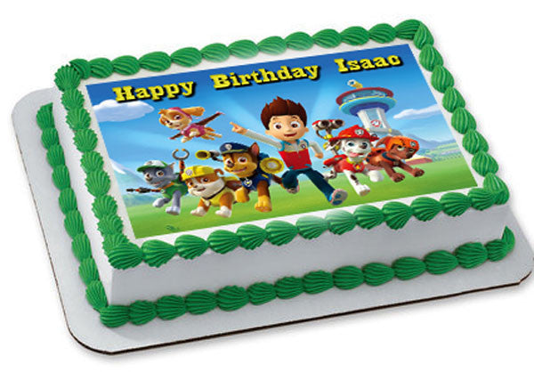 Paw Patrol (Nr3) - Edible Cake Topper OR Cupcake Topper, Decor