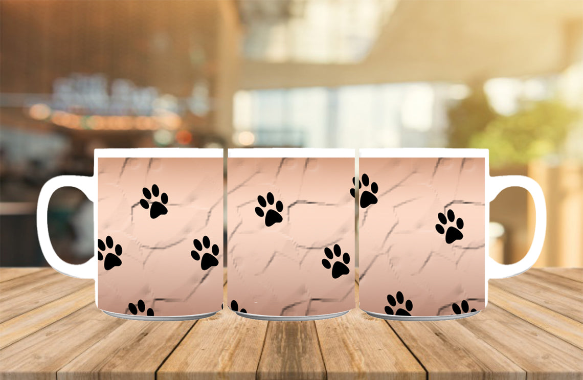 Paw print Mug, Birthday Gift, Custom Mug Gift for Mom, Anniversary Gift for Her/Him, Valentine's day gifts