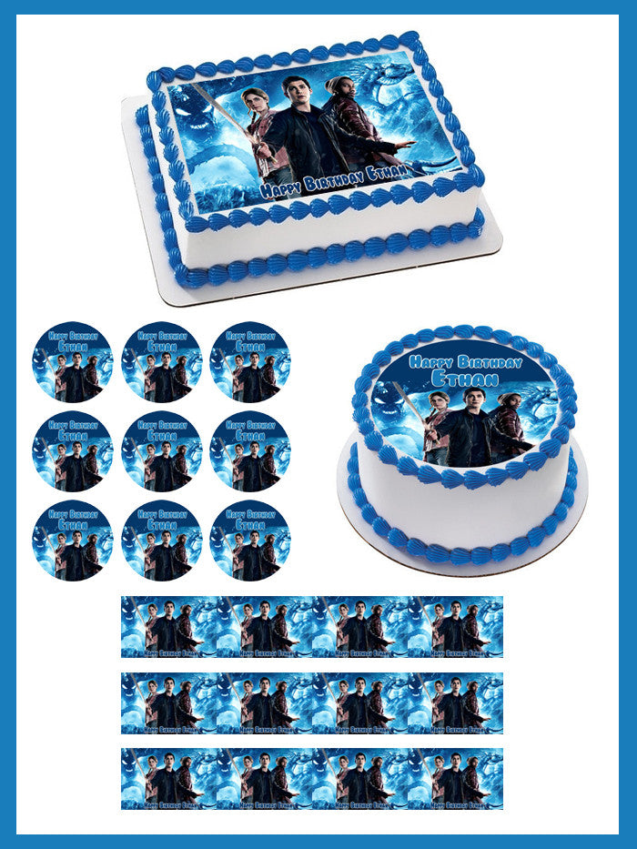 Percy Jackson 2 Edible Birthday Cake Topper OR Cupcake Topper, Decor - Edible Prints On Cake (Edible Cake &Cupcake Topper)