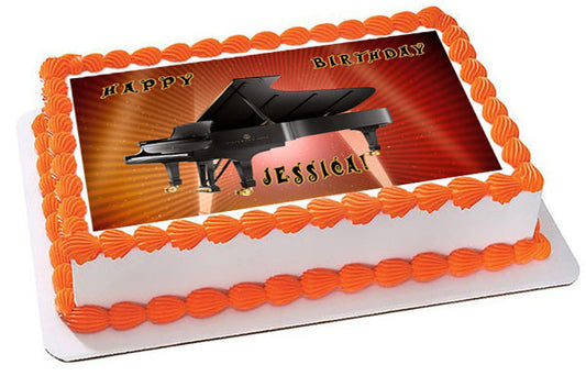 Piano Steinway & Sons - Edible Cake Topper OR Cupcake Topper, Decor