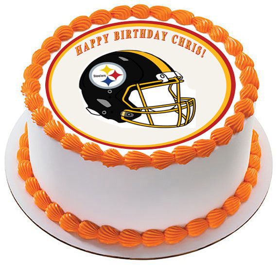 Pittsburgh Steelers - Edible Cake Topper OR Cupcake Topper, Decor