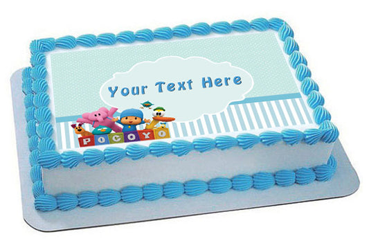 Pocoyo - Edible Cake Topper OR Cupcake Topper, Decor