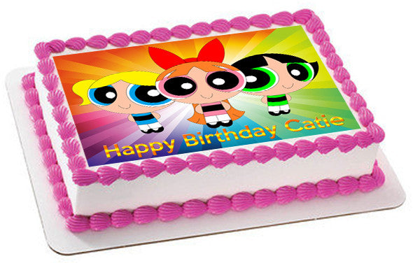 Powerpuff Girls - Edible Birthday Cake Topper OR Cupcake Topper, Decor