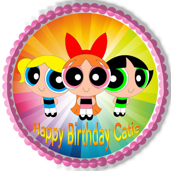 Powerpuff Girls - Edible Birthday Cake Topper OR Cupcake Topper, Decor