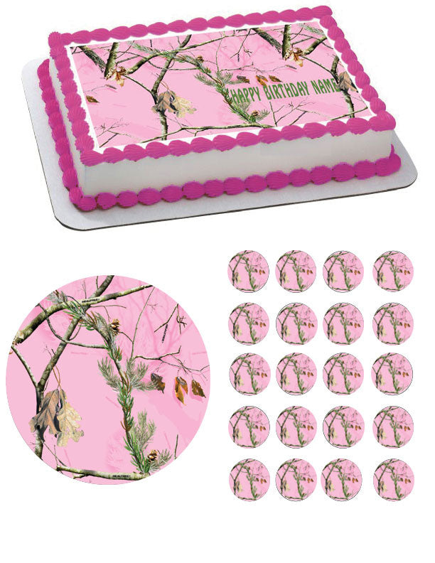 REALTREE Edible Birthday Cake Topper OR Cupcake Topper, Decor - Edible Prints On Cake (Edible Cake &Cupcake Topper)