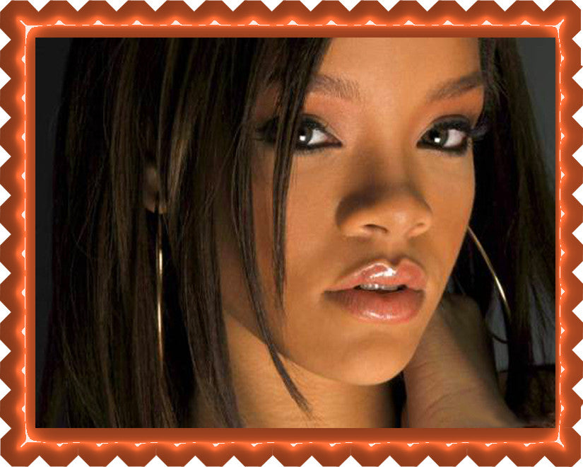 Rihanna 3 Edible Birthday Cake Topper OR Cupcake Topper, Decor - Edible Prints On Cake (Edible Cake &Cupcake Topper)
