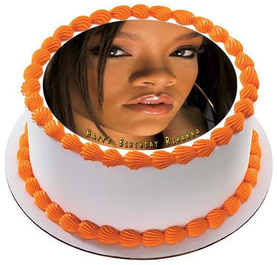 Rihanna 3 Edible Birthday Cake Topper OR Cupcake Topper, Decor - Edible Prints On Cake (Edible Cake &Cupcake Topper)