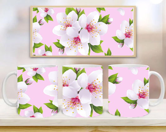 Sakura Blossom Mug, Birthday Gift, Custom Mug Gift for Mom, Anniversary Gift for Her/Him, Valentine's day gifts