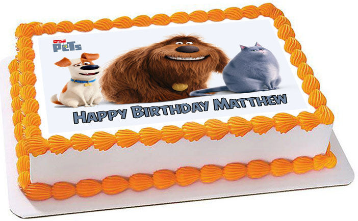 The Secret Life of Pets - Edible Cake Topper OR Cupcake Topper, Decor