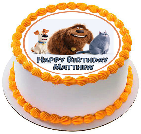 The Secret Life of Pets - Edible Cake Topper OR Cupcake Topper, Decor
