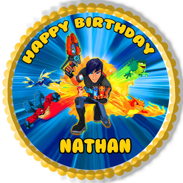 Slugterra Edible Birthday Cake Topper OR Cupcake Topper, Decor - Edible Prints On Cake (Edible Cake &Cupcake Topper)