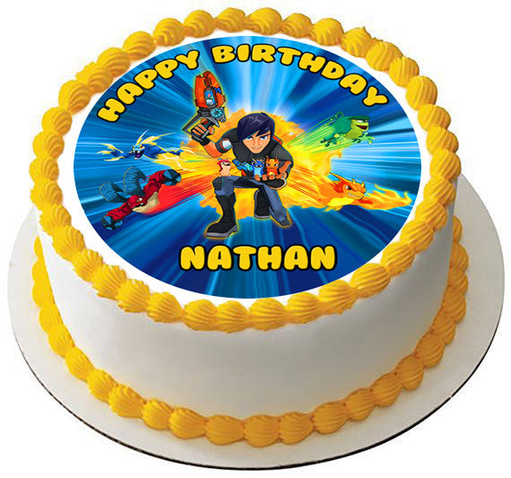 Slugterra Edible Birthday Cake Topper OR Cupcake Topper, Decor - Edible Prints On Cake (Edible Cake &Cupcake Topper)
