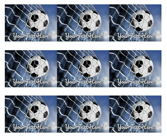 Soccer Ball (Nr2) - Edible Cake Topper, Cupcake Toppers, Strips