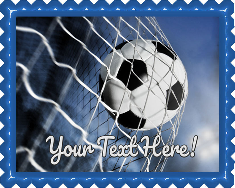 Soccer Ball (Nr2) - Edible Cake Topper, Cupcake Toppers, Strips