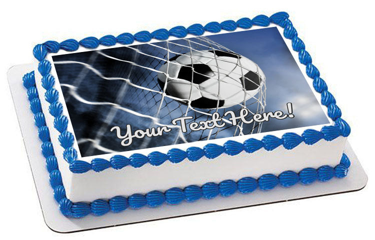 Soccer Ball (Nr2) - Edible Cake Topper, Cupcake Toppers, Strips